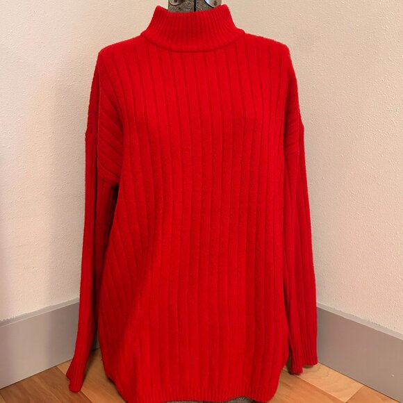 Eddie Bauer, Oversize Red Sweater - Picture 4 of 4